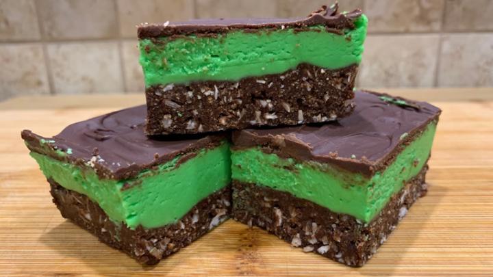 Mint Nanaimo Bars