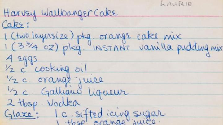 Harvey Wallbanger Cake