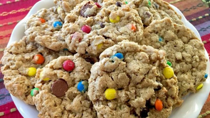 Chewy Peanut Butter Monster Cookies